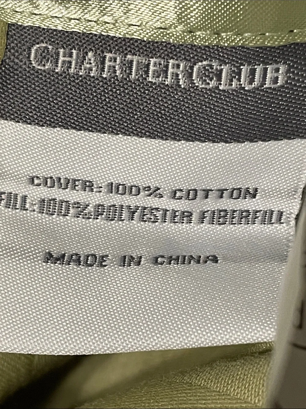 Charter Club Cotton Bed Cover. King Size. Sage Green. Great Condition